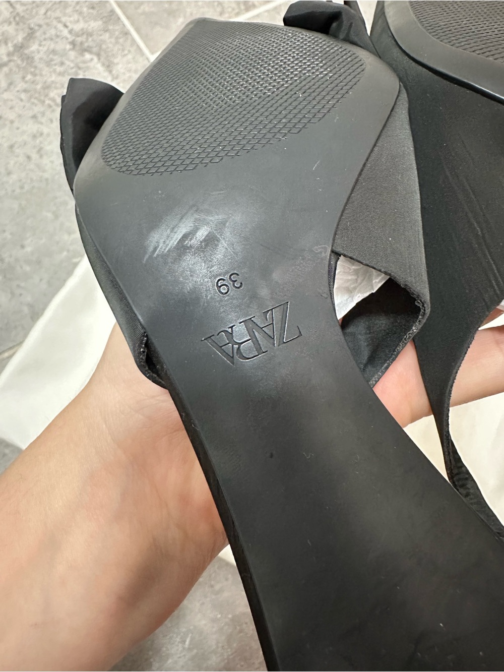ZARA SLINGBACK HEELS WITH BOW - Picture 15 of 15